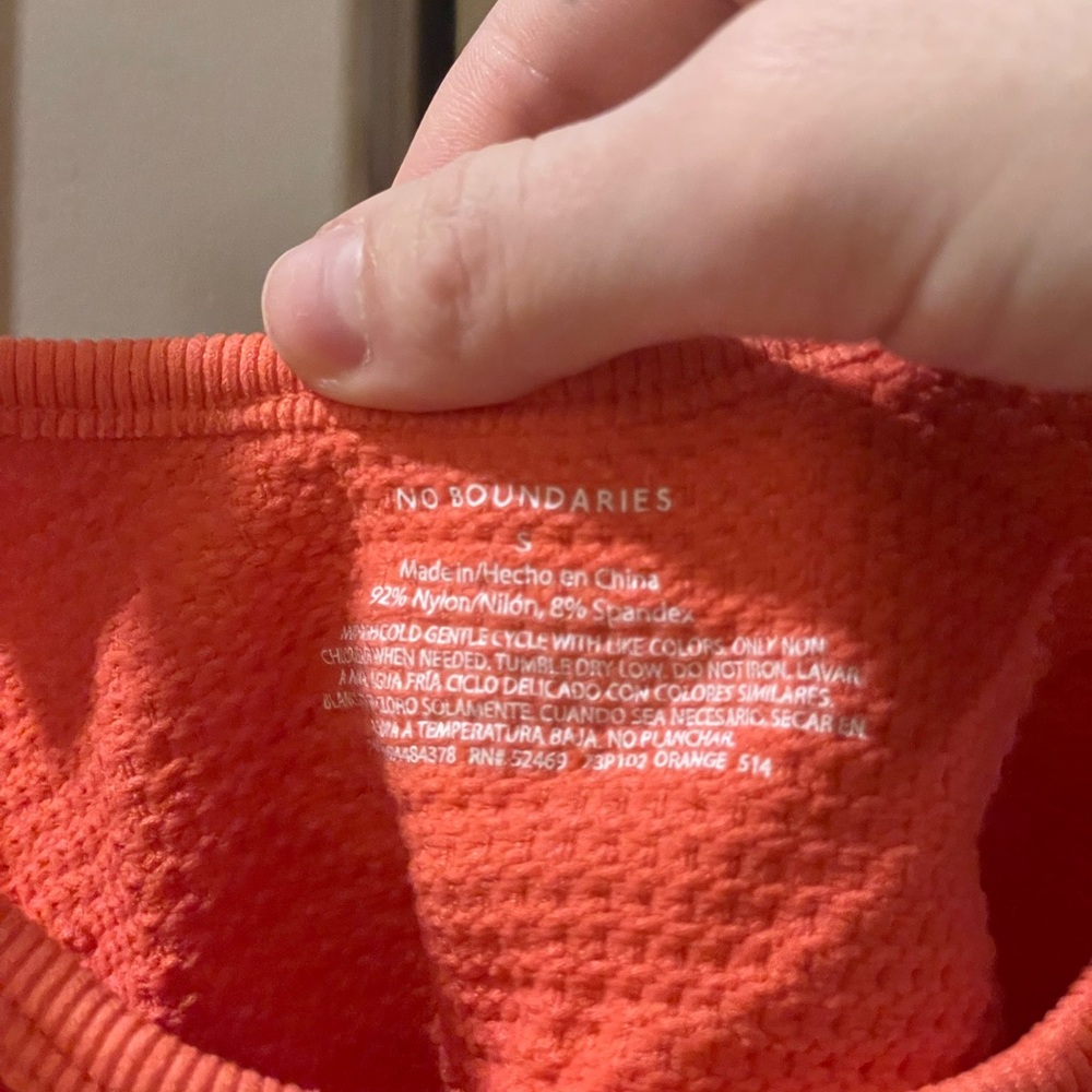 Coral Ribbed Tank Top - Picture 2 of 2